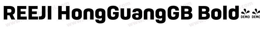 REEJI HongGuangGB Bold字体转换